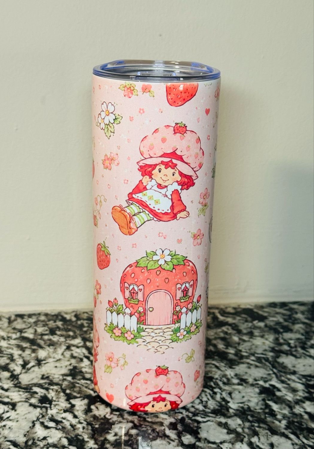 Pink Strawberry Shortcake Tumbler