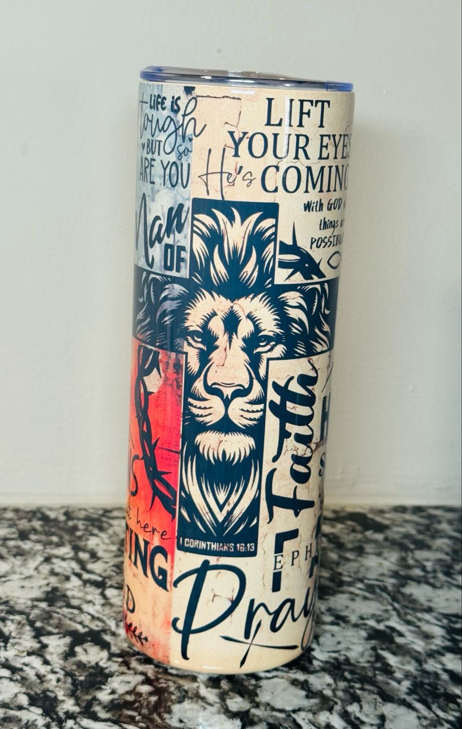 Man Of Faith Tumbler