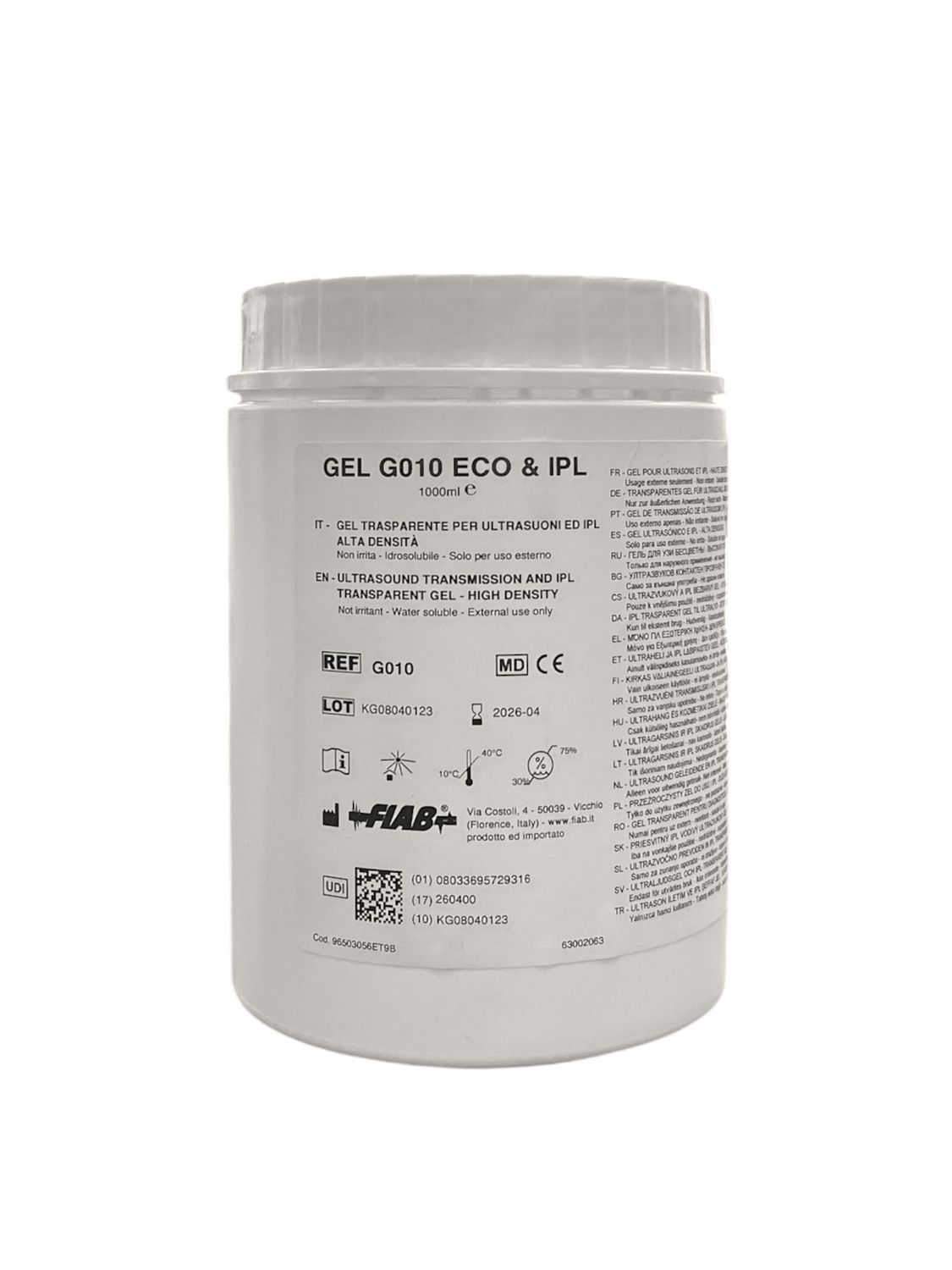 Gel Trasparente per Ultrasuoni Ed Ipl - Alta Densità