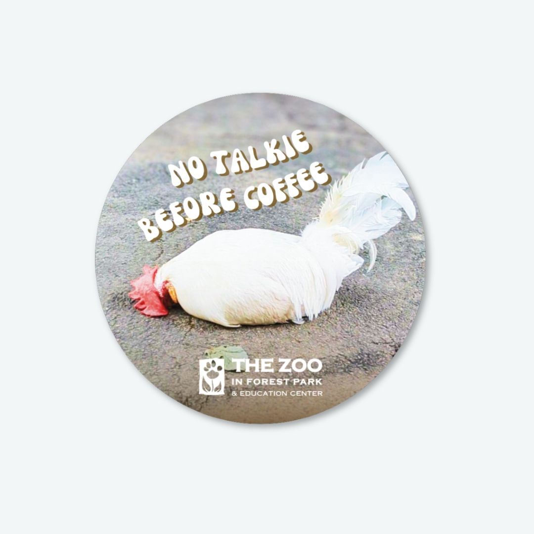 No Talkie Before Coffee Vinyl Sticker