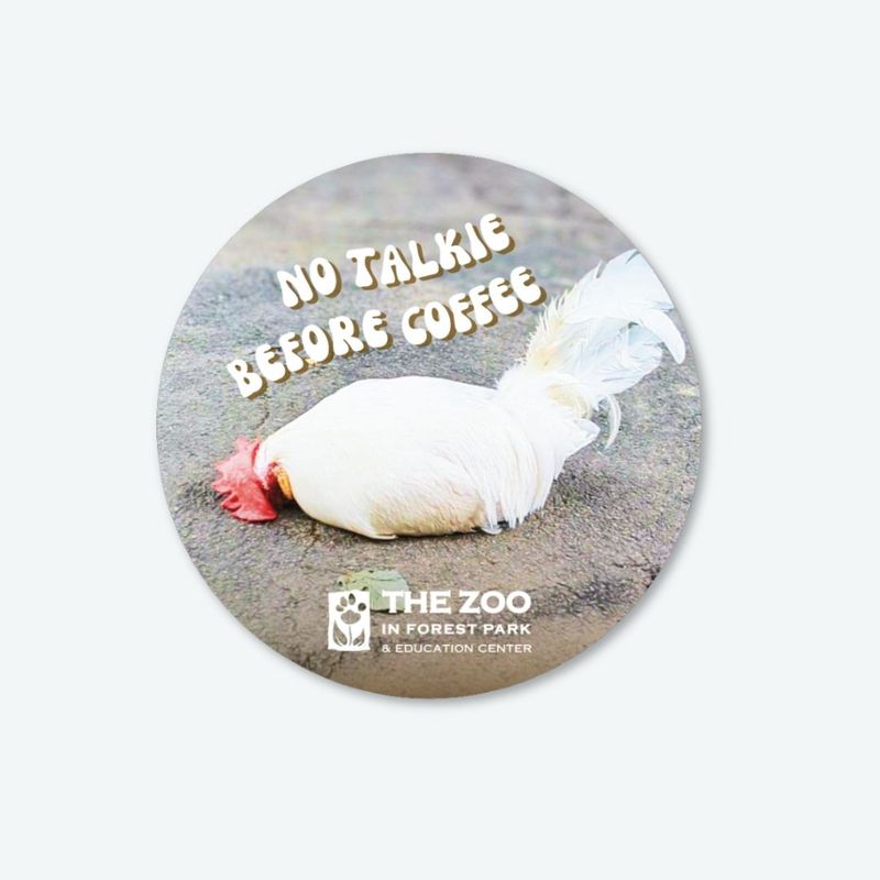 No Talkie Before Coffee Vinyl Sticker