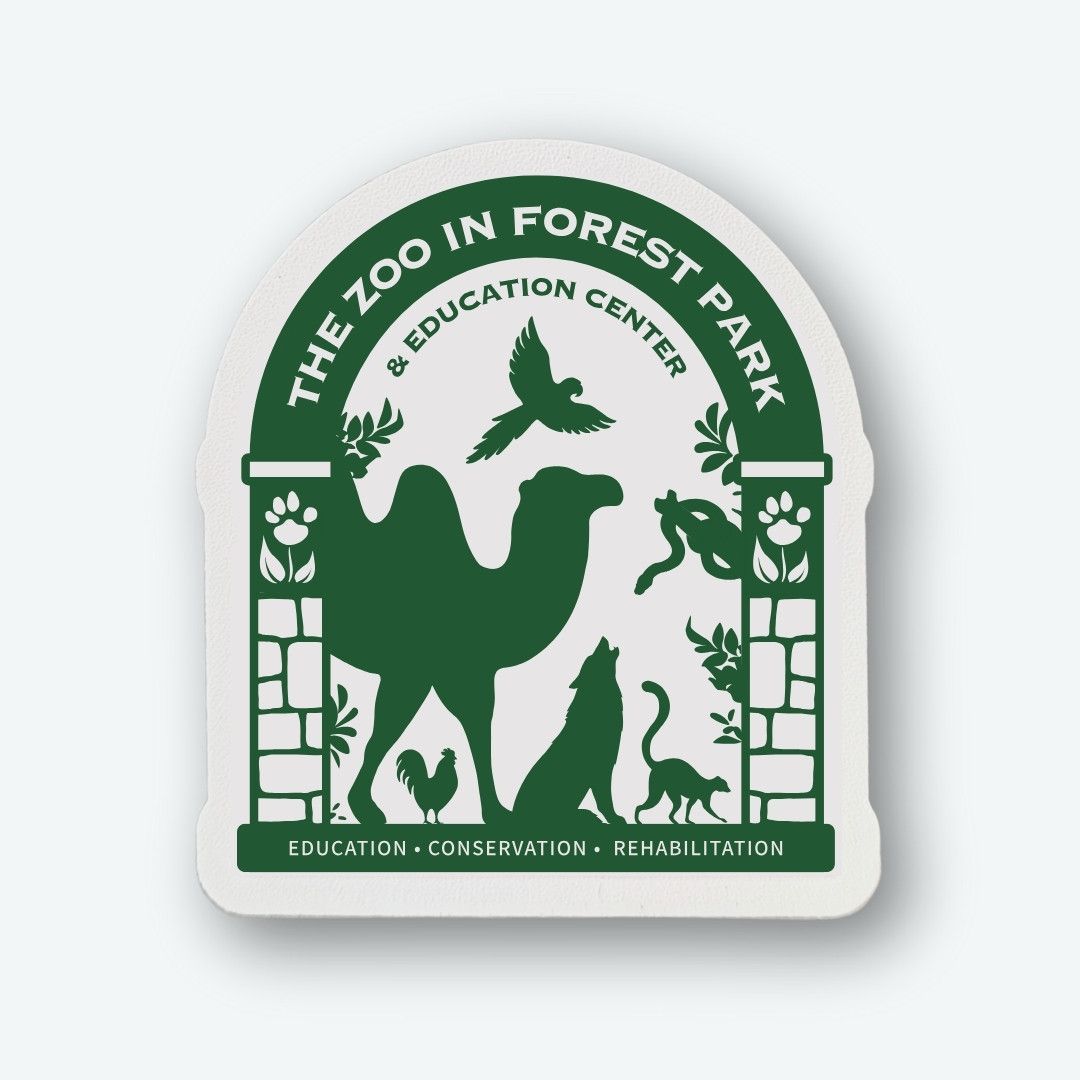 Zoo Gate Wood Magnet