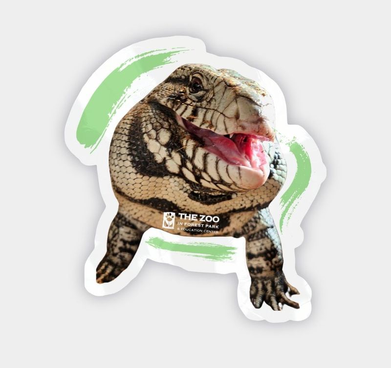 Tegu Brushstroke Vinyl Sticker