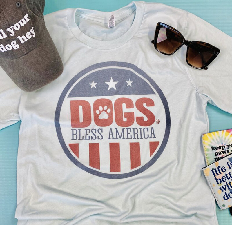 Dogs Bless America Tee
