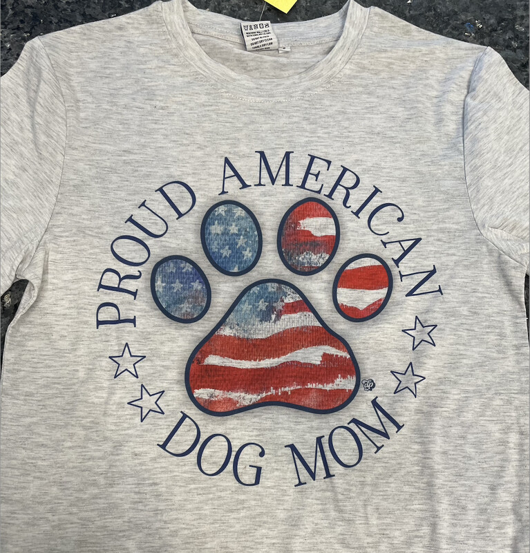 Proud American Dog Mom Tee
