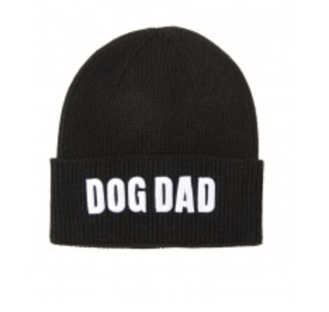 Dog Dad Knit Hat, Color: Black, Breed: Dog