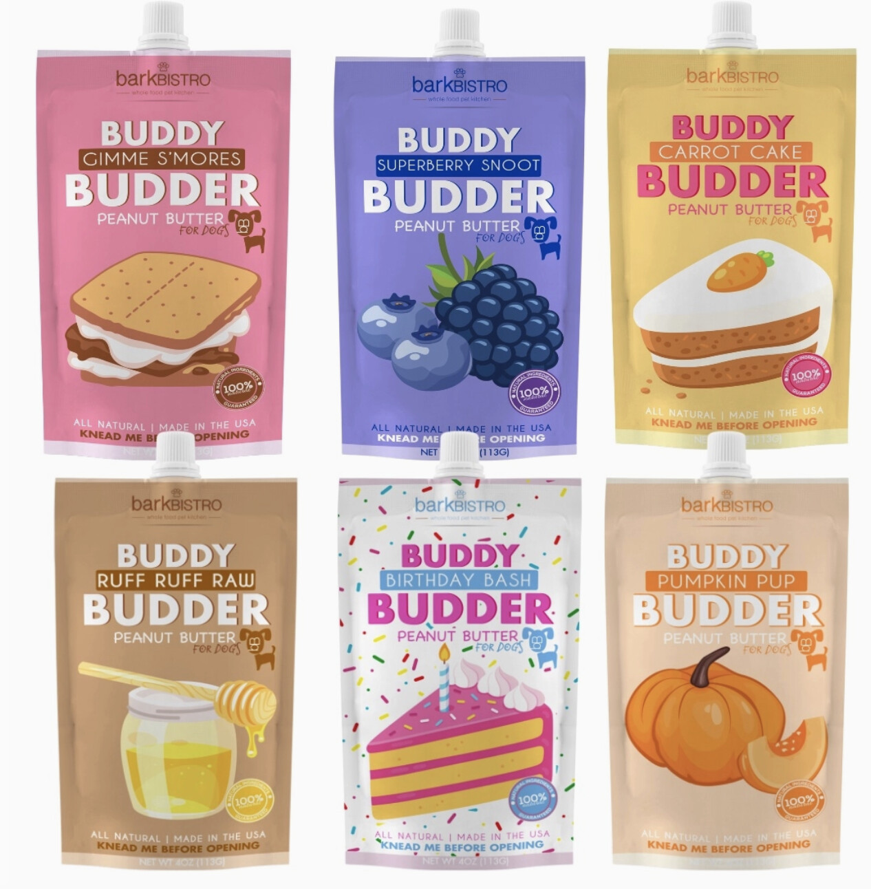 Dog PB Squeeze Pack - 4 oz