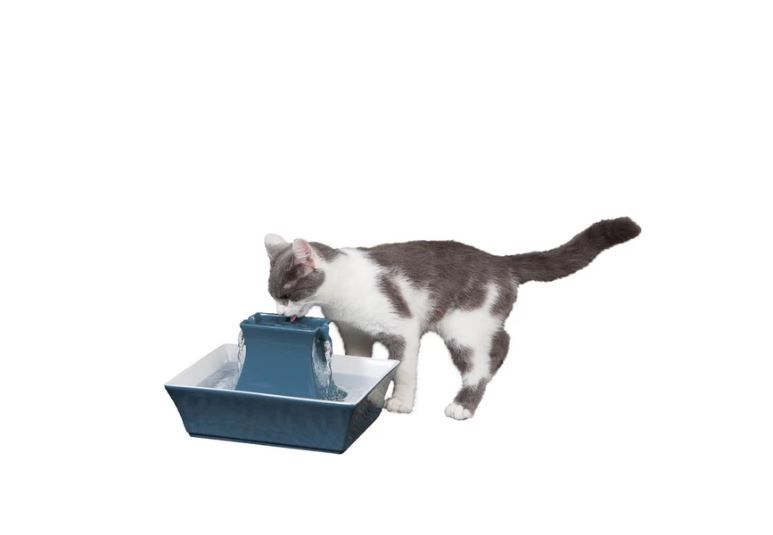 Pagoda Ceramic Water Fountain, Color: Blue