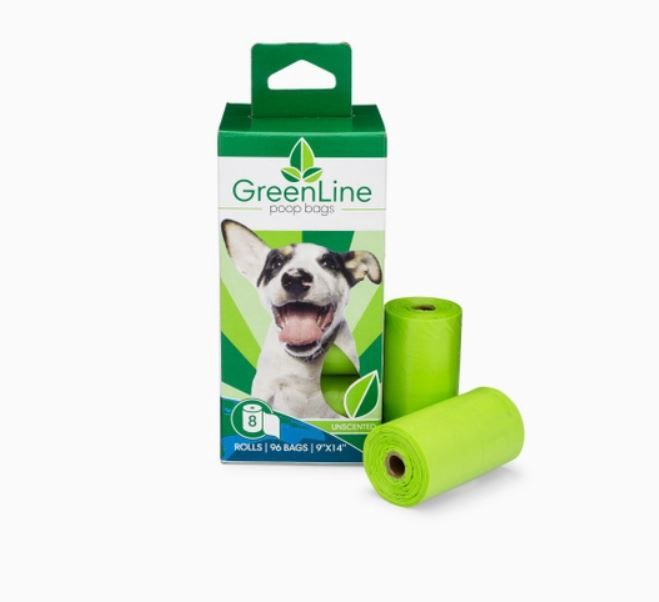 Greenline Poop Bag Pack, Type: Universal - 8 Rolls - 96 Bags
