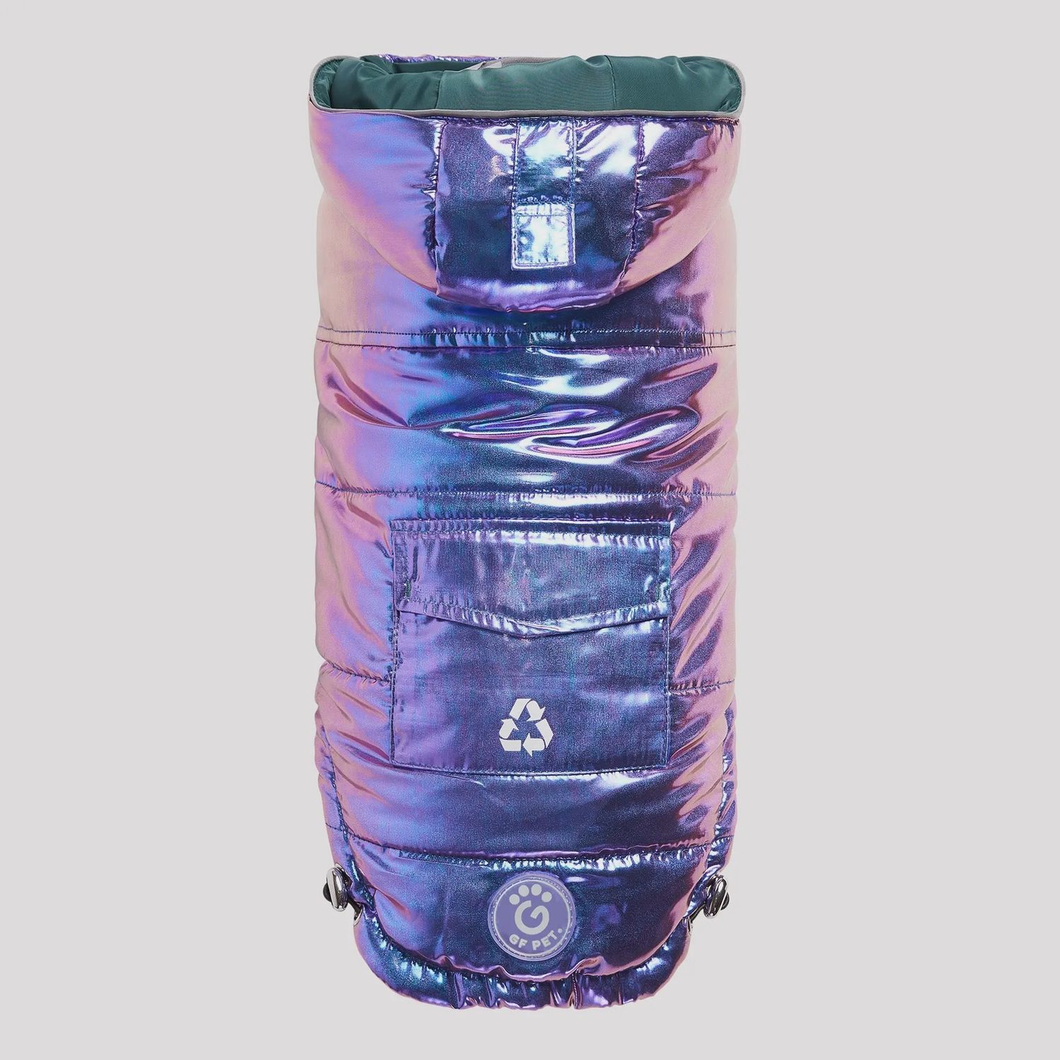 GF Pet Parka, Color: Iridescent, Size: 2XS