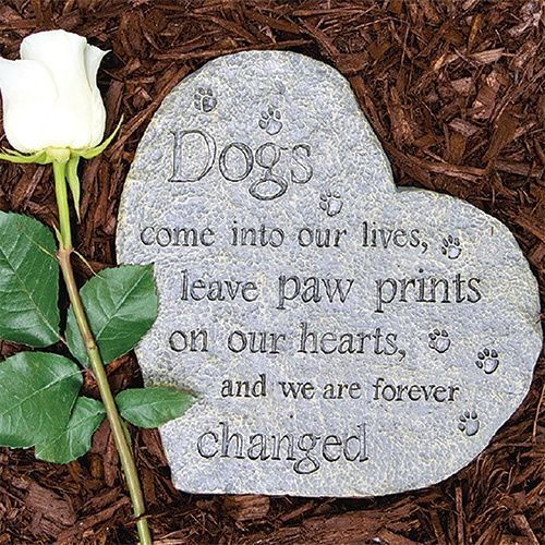Sympathy Memory Stone, Type: Leave Paw Prints