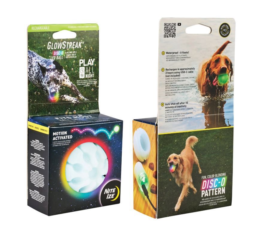 GlowStreak Rechargeable LED Ball - Disc-O