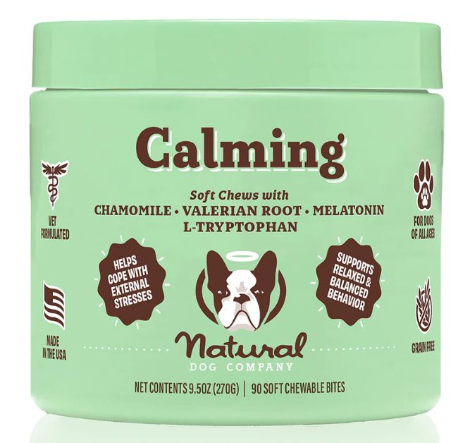 Natural Dog Co Chewable Supplements, Type: Calming