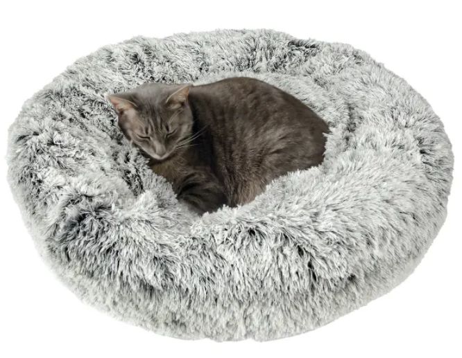 Super Plush Cuddler Beds, Color: Black/White, Size: XS/S - 24"