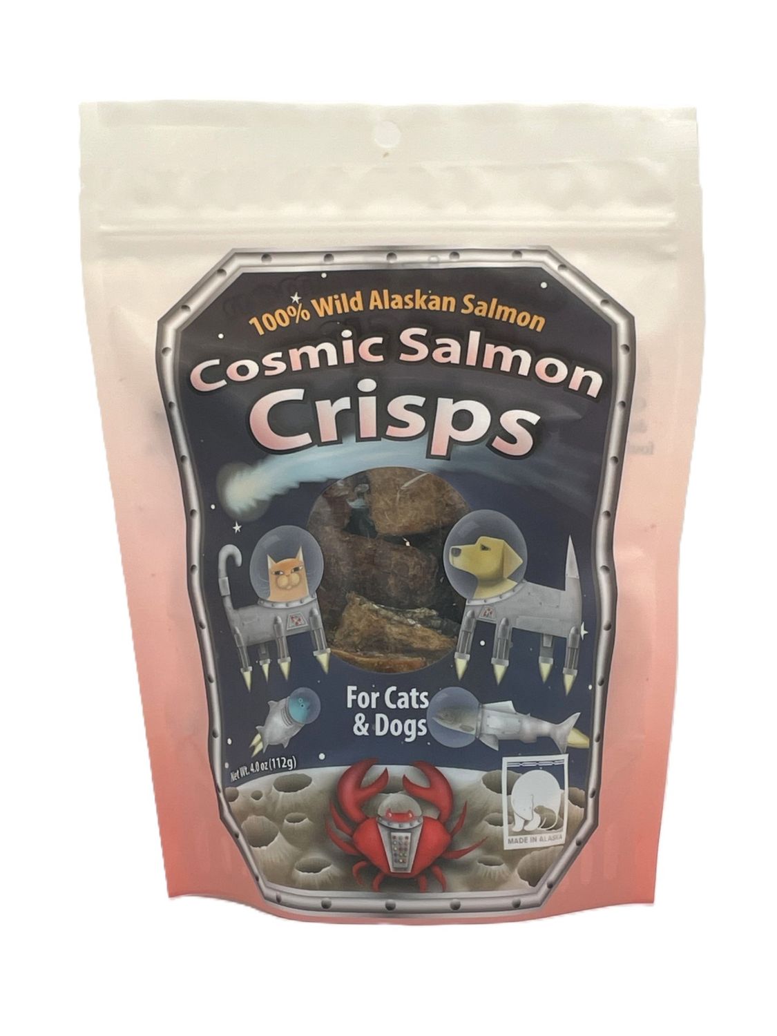 Salmon Crisp Chips, Size: 4oz-bag