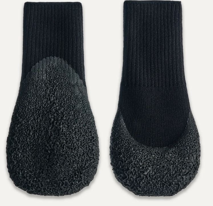 Goo-eez Lites Dog Booties (4-pack) - Disco'd, Color: Black/Black, Size: 2XS