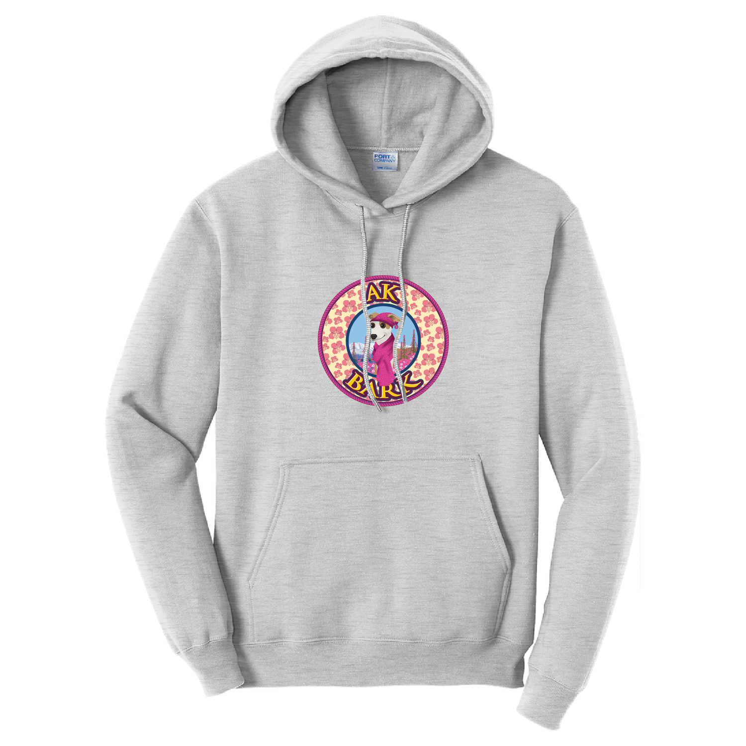 AK Bark Fireweed Hoodie, Color: Ash, Size: S