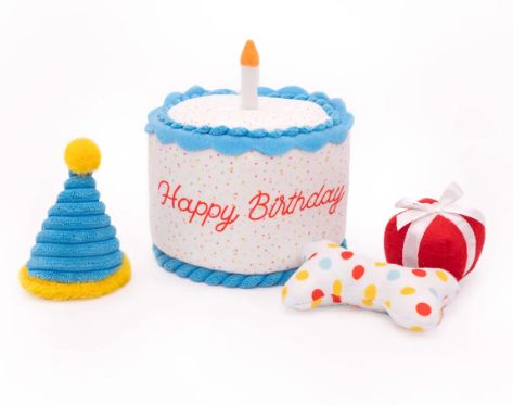 Birthday Burrow Toys, Type: ZippyPaws Bday Cake