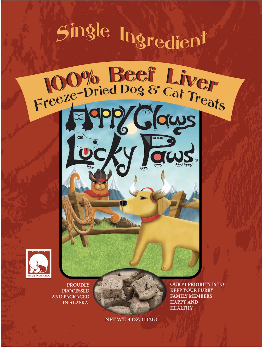 Happy Claws Lucky Paws - Beef Liver