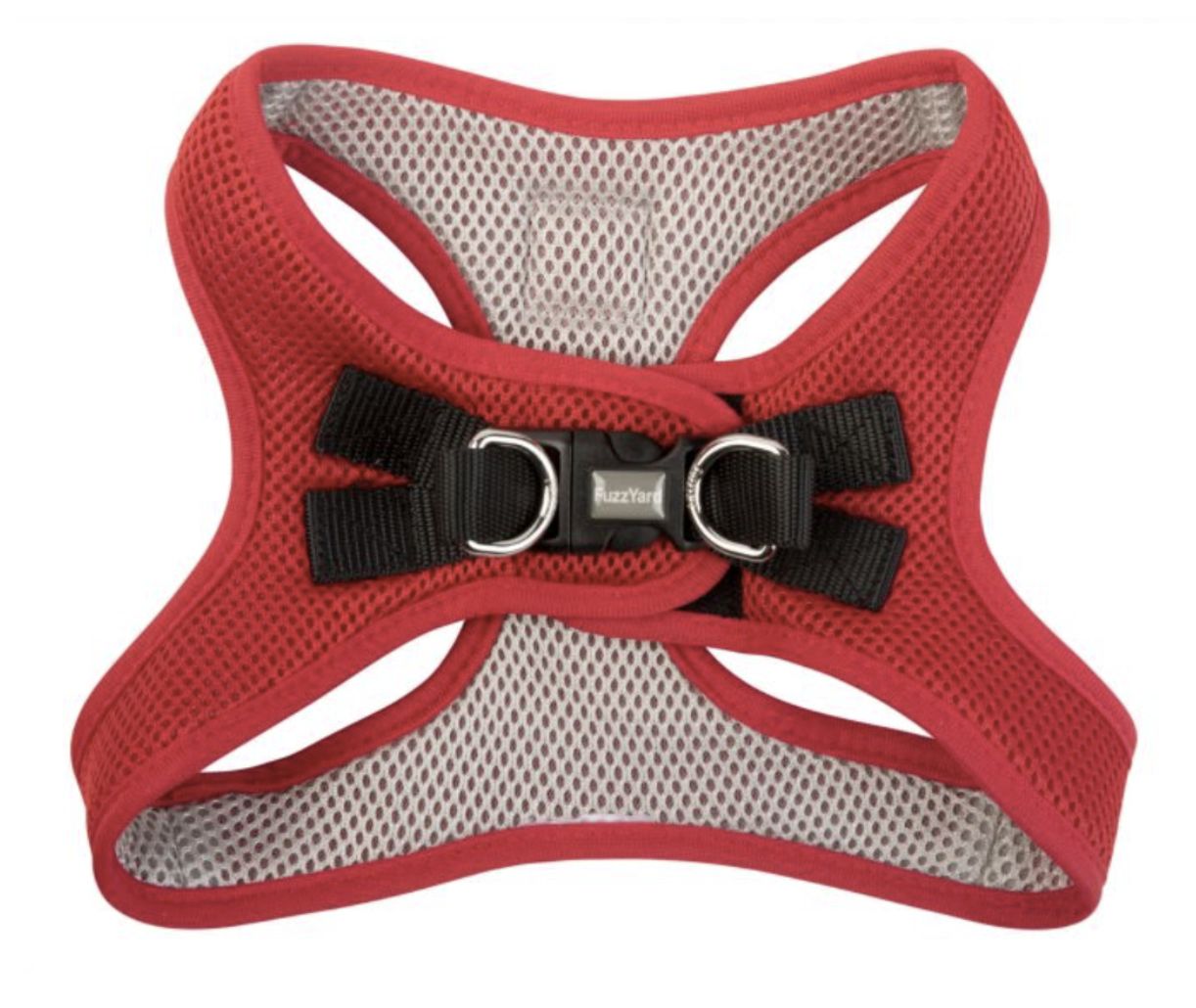 Fuzzyard Step-in Harness, Size: XXS, Style: Red - disco