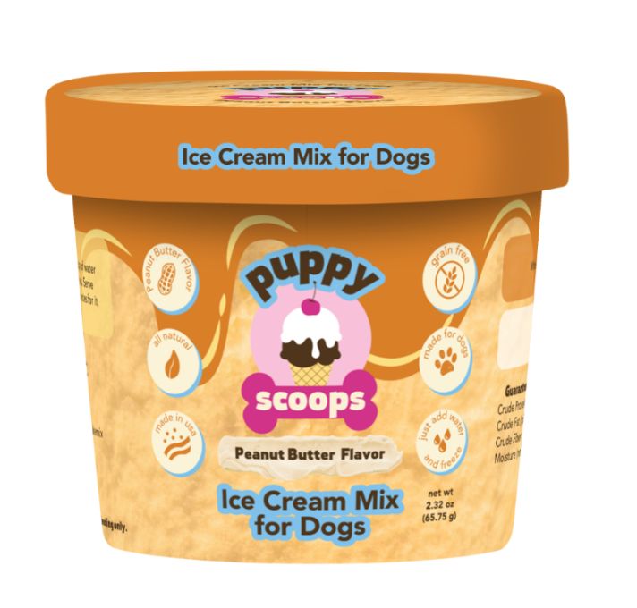 Puppy Scoops Ice Cream, Flavor: Peanut Butter