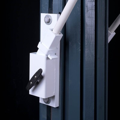 Mooring Whip Piling Mounted Pivots To A Vertical Position (2 bases and 2 pole sets included)