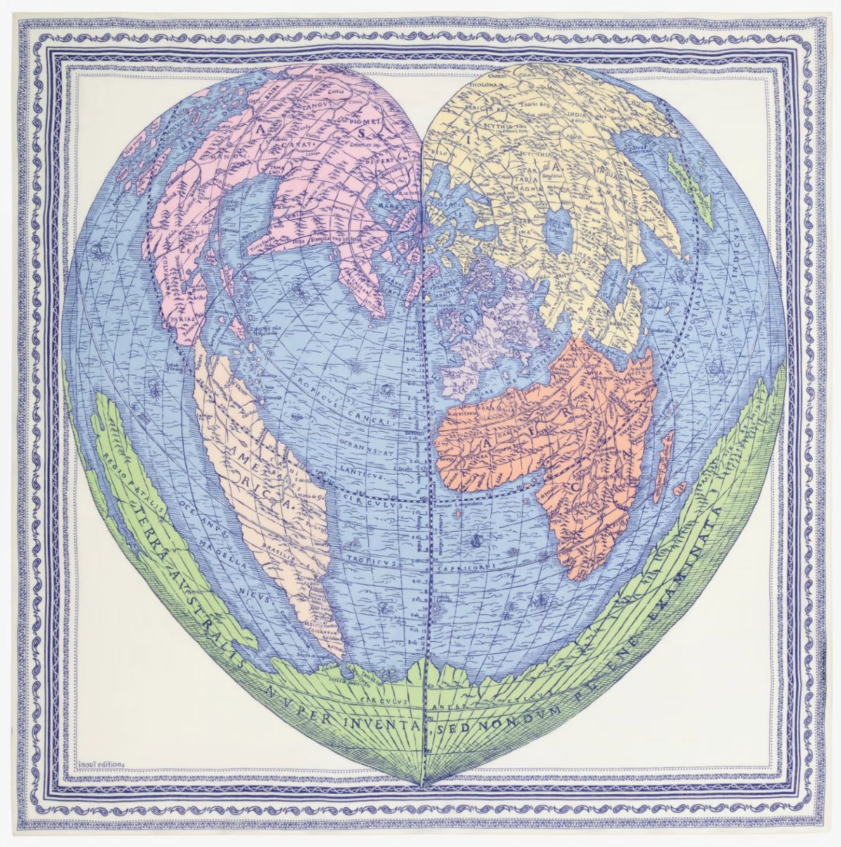 Mappemonde Multicolor Wool Scarf