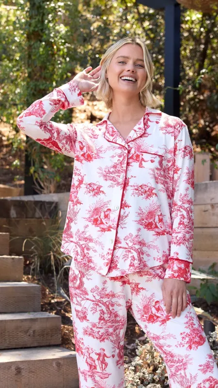 Pima Knit L/S Pajamas Set