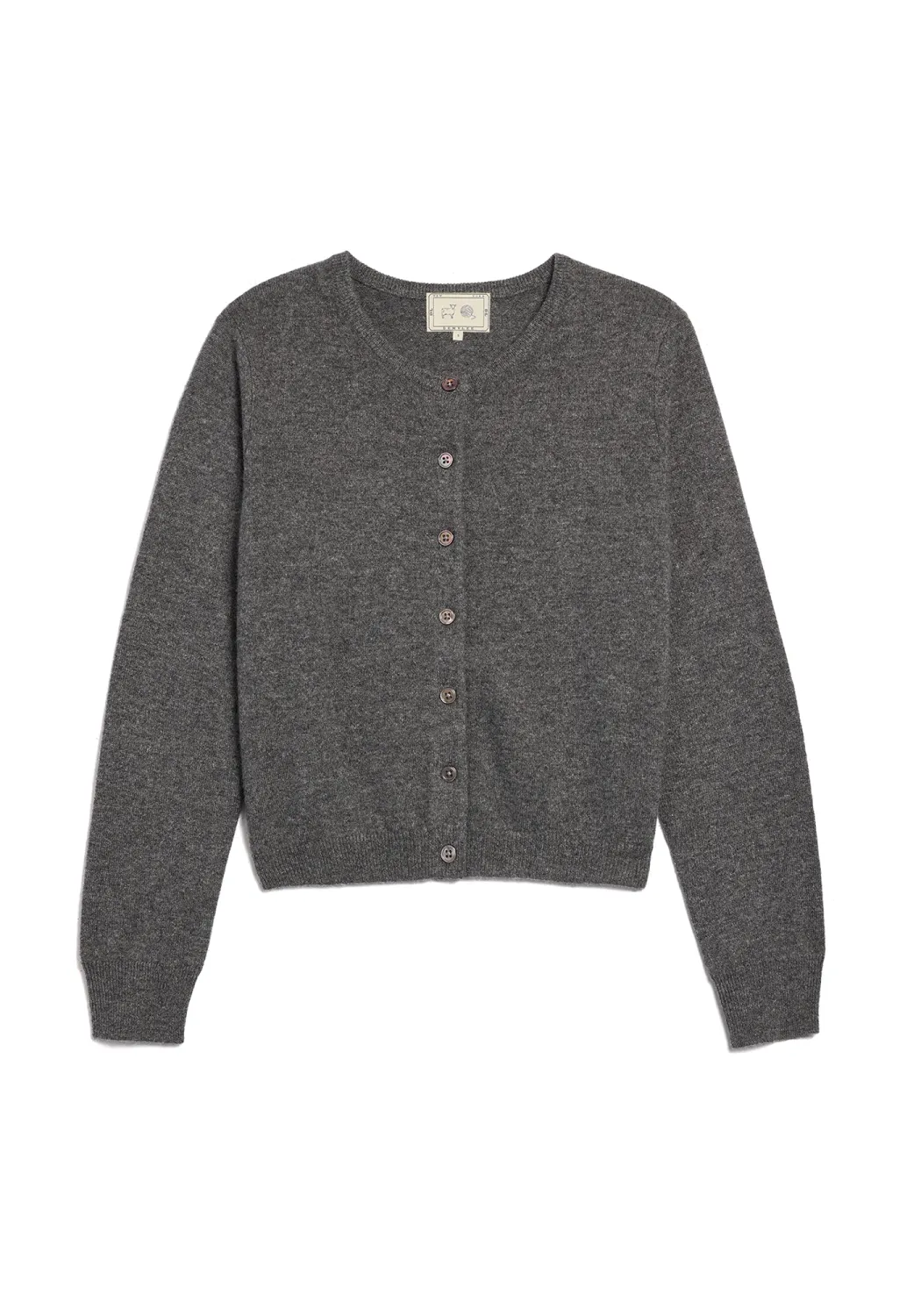 100% Cashmere Ava Cardigan, Color: Heather Grey, Size: XS