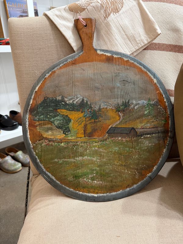 Vintage Hand-Painted Cutting Board