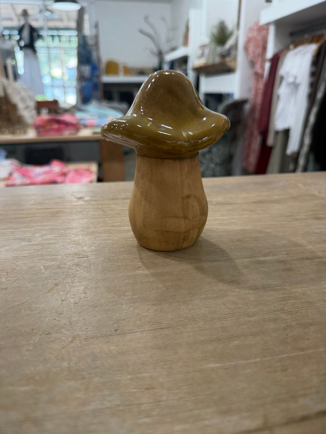 Vintage 1970's Ceramic Mushroom