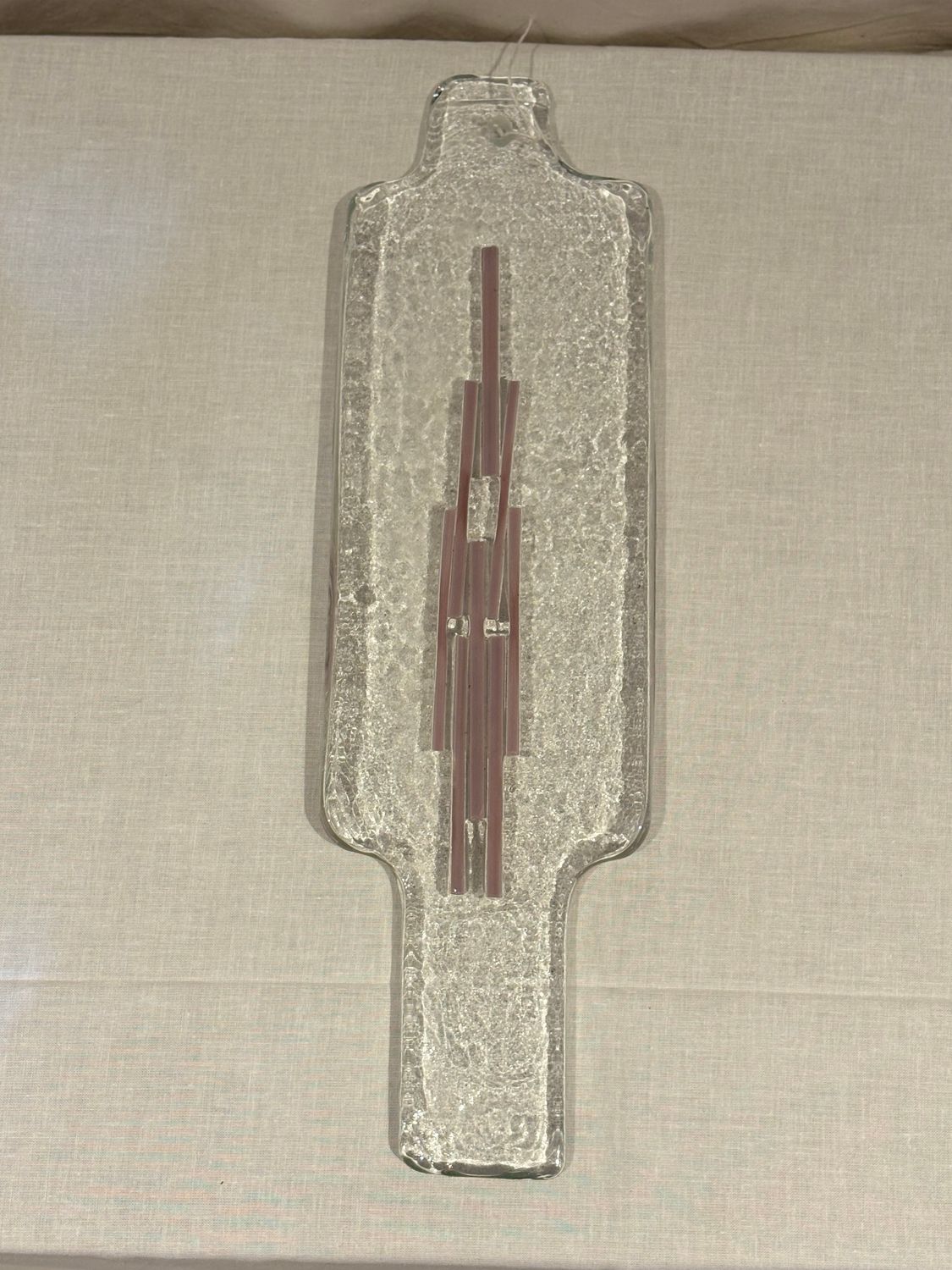 Vintage Fused Art Glass Serving Tray