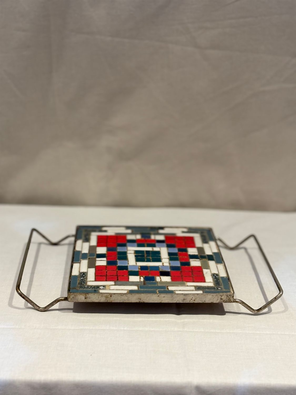 Vintage Mid-Century Mosaic Tile Trivet