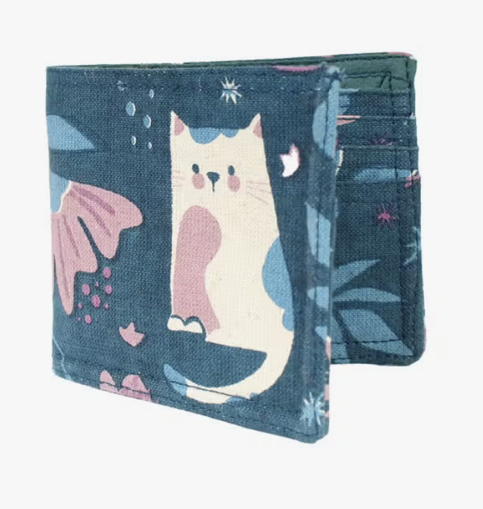 Cat &amp; Flower Wallet