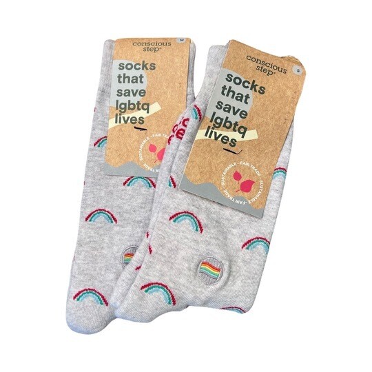 Socks that Save LGBTQ+ Lives (Rainbows)