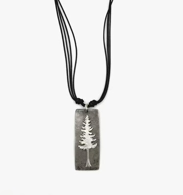 Pewter Necklace - Pine Tree