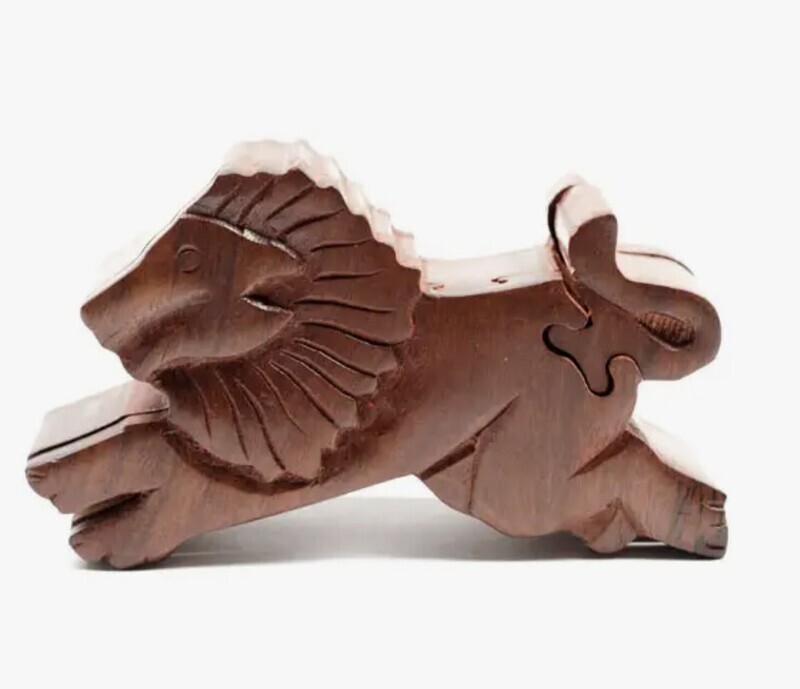 Lion Puzzle Box