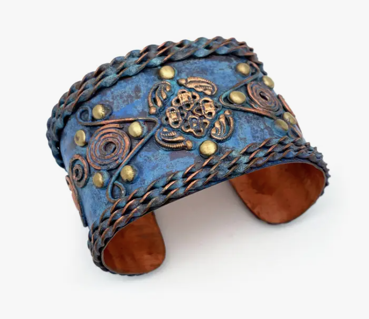 Blue Patina Cuff