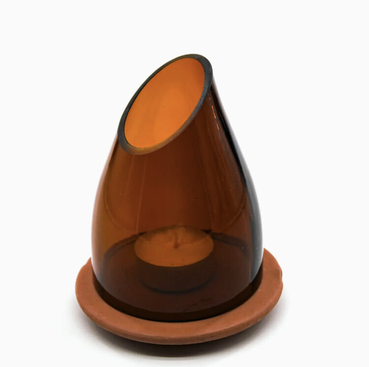 Lantern/Votive Sided (Amber)