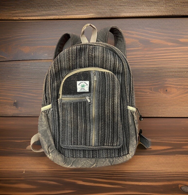 Hemp Backpack (Black, Med)