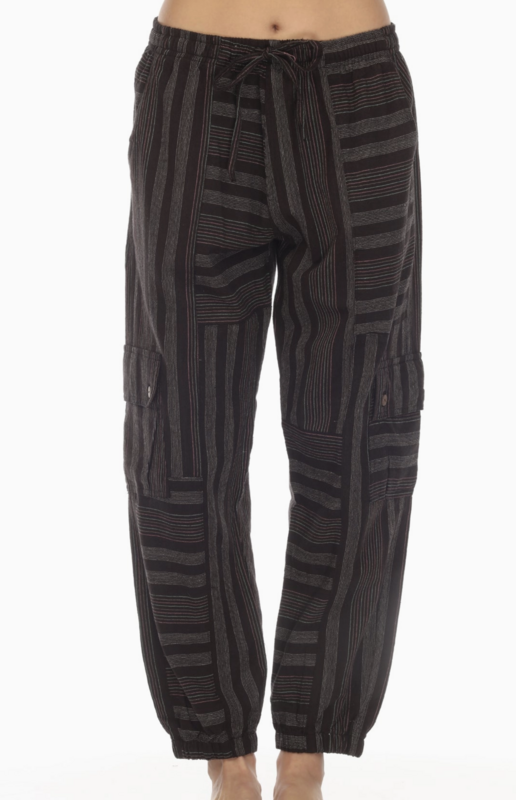 Unisex Patchwork Stripe Jogger