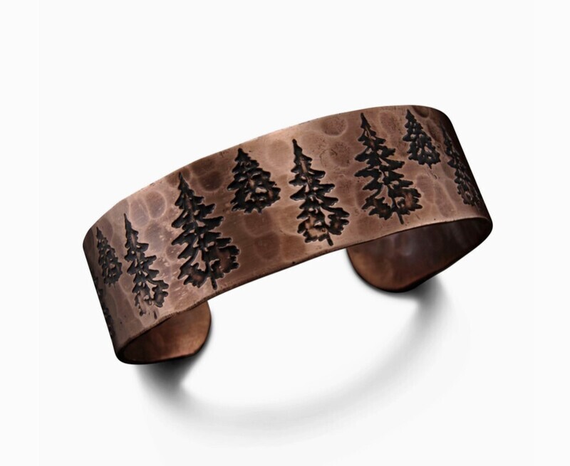 Copper Cuff - Trees