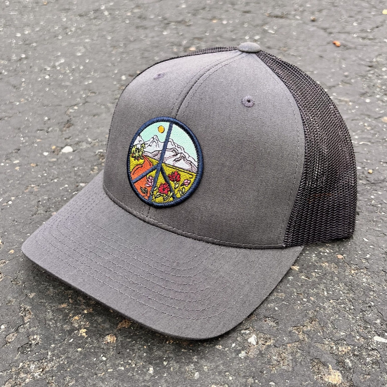Peace Sign Trucker Hat (CHR)