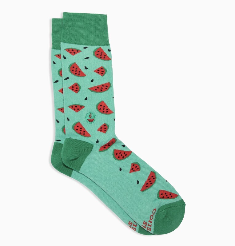 Socks that Provide Meals (M, Watermelons)