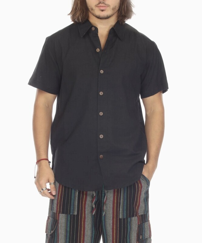 Cotton Button Down Short Sleeve