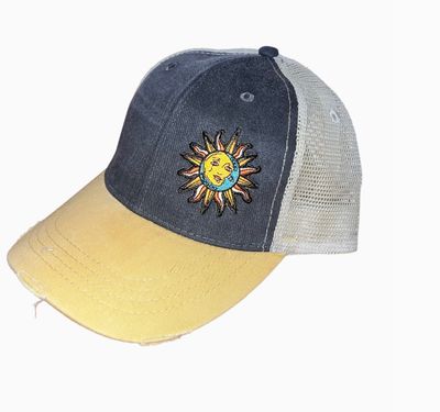 Sun Distressed Patch Hat (Mustard)
