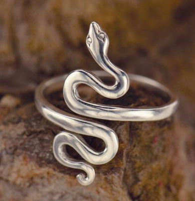 Sterling Silver Snake Ring