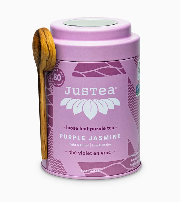 Purple Jasmine Tin &amp; Spoon