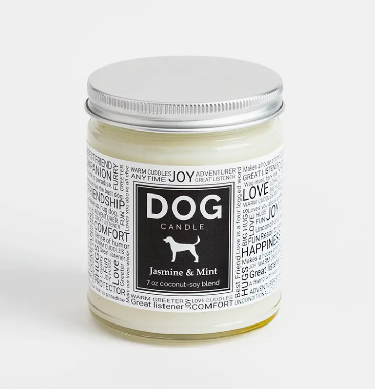 Dog - Jasmine &amp; Mint Candle