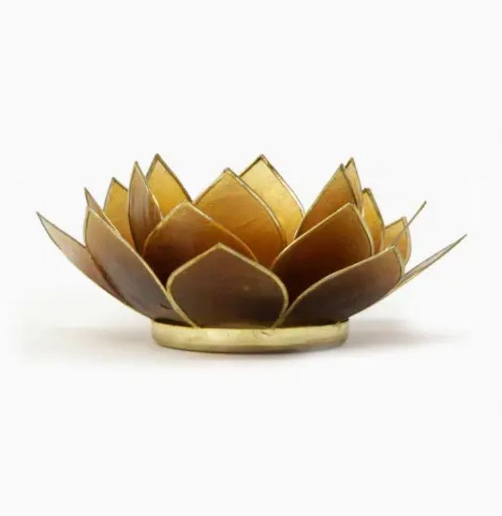 Gemstone Capiz Lotus - Topaz